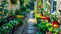 Tips Bikin Kebun Sayur Depan Rumah di Lahan Sempit (Sumber: Ilustrasi: Qwen AI)