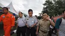 Menteri Perhubungan, Ignasius Jonan mendatangi Lanud Iskandar, Pangkalan Bun, Kalimantan Tengah, Selasa (30/12). (Liputan6.com/Miftahul Hayat)
