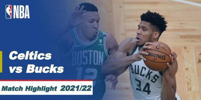 VIDEO: Laga Seru NBA 2021/2022, Boston Celtics Vs Milwaukee Bucks