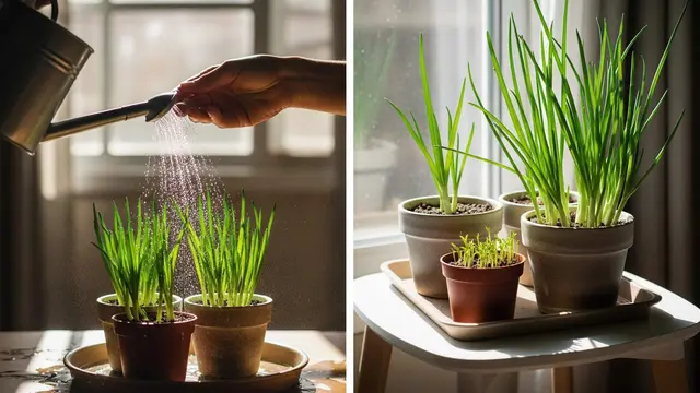 cara membuat kebun daun bawang mini panen setiap minggu