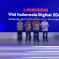 Menteri Perdagangan (Mendag) Zulkifli Hasan menghadiri peluncuran Visi Indonesia Digital 2045 di Hotel Indonesia Kempinski, Rabu (13/12/2023). (Elza/Liputan6.com)