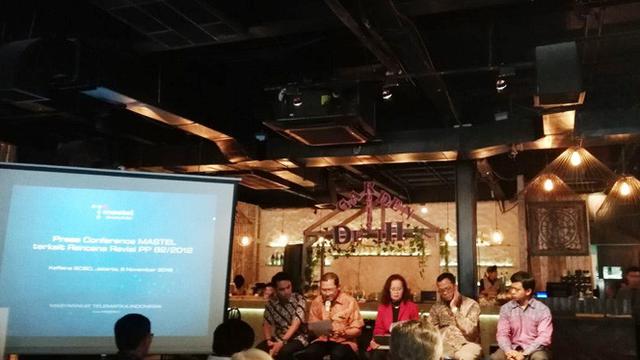 Press Conference Mastel terkait Rencana Revisi PP 82/2012 di Jakarta