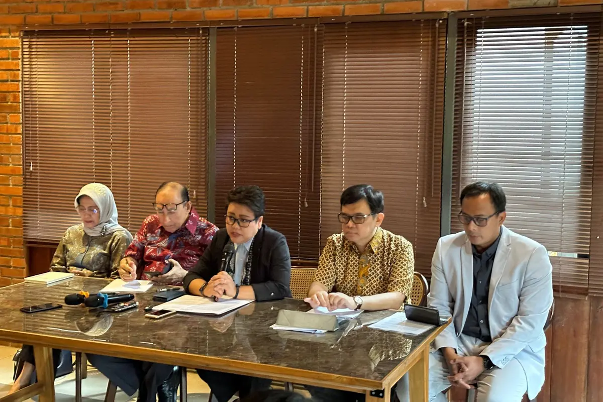 Konferensi pers jelang acara Konferensi Internasional Literasi Keagamaan Lintas Budaya (LKLB) yang diselenggarakan oleh Kementerian Luar Negeri RI dan Institut Leimena, Jakarta, Jumat (5/7/2024). (Liputan6/Benedikta Miranti)