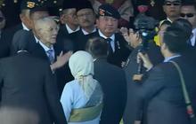 Sikap Hormat Prabowo Datangi Jenderal Sepuh Try Sutrisno di HUT Polri, Ada Momen Bertemu SBY