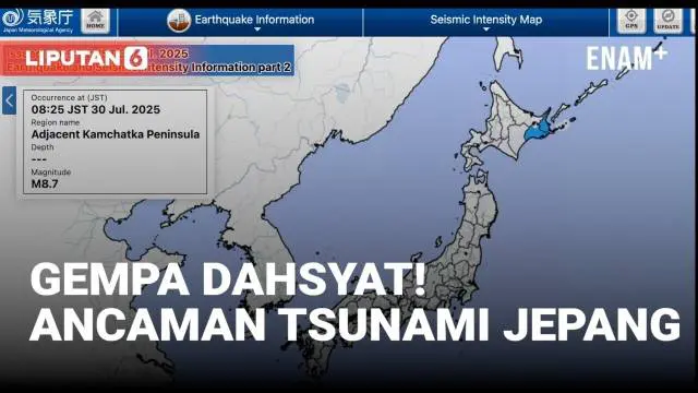VIDEO: Peringatan Tsunami! Pesisir Pasifik Jepang Diguncang Gempa Magnitudo 8,7