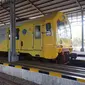KA Prameks merupakan angkutan kereta yang nantinya akan diganti dengan KRL untuk jalur Solo - Jogja.(Liputan6.com/Fajar Abrori)