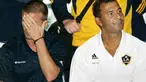 David Beckham and coach Ruud Gullit of the LA Galaxy during a Maori welcome ceremony for the team at Wellington airport, 29 November 2007. AFP PHOTO/ DEAN TREML