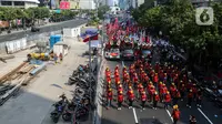 Mereka berasal dari gabungan beberapa aliansi buruh se-Indonesia. (Liputan6.com/Johan Tallo)