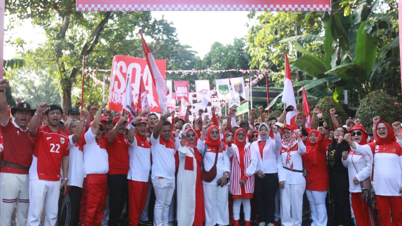 JSQA 2025: Ribuan Warga Depok Tumpah Ruah di Jalan Sehat Merah Putih