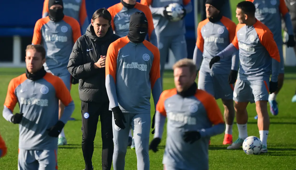 Inter dan Sociedad sama-sama sudah lolos ke Babak 16 Besar Liga Champions sebelum babak grup habis.  (MARCO BERTORELLO / AFP)