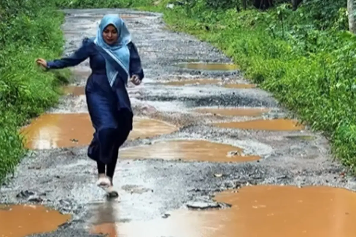 Jalan Rusak di Lampung