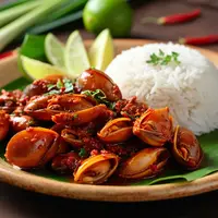 Resep Siput Kerang Bumbu Pedas Gurih./Copyright depositphotos.com/AI Generator