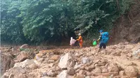 Banjir bandang dan longsor Lebak. (Liputan6.com/Yandhi Deslatama)