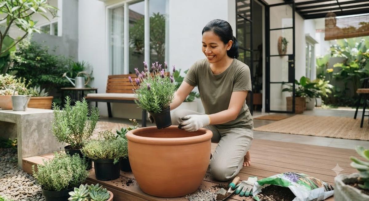 Tanaman Beraroma yang Kurang Disukai Kucing (AI Generated)