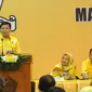 Ketua Umum Terpilih Golkar Periode 2016-2019 Setya Novanto saat memberikan sambutan di DPP Golkar, Jakarta, Senin (30/5). Partai Golkar mengumumkan struktur pengurus DPP Partai Golkar Masa Bakti 2016-2019.(Liputan6.com/Helmi Afandi)