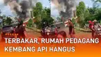 Peristiwa kebakaran dialami sebuah rumah pedagang kembang api mengundang perhatian