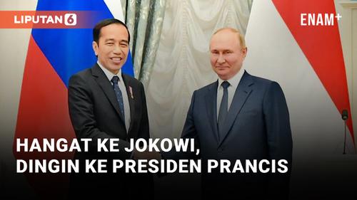 VIDEO: Vladimir Putin Bertemu Jokowi, Perbandingan Sikap ke Presiden Prancis Disorot