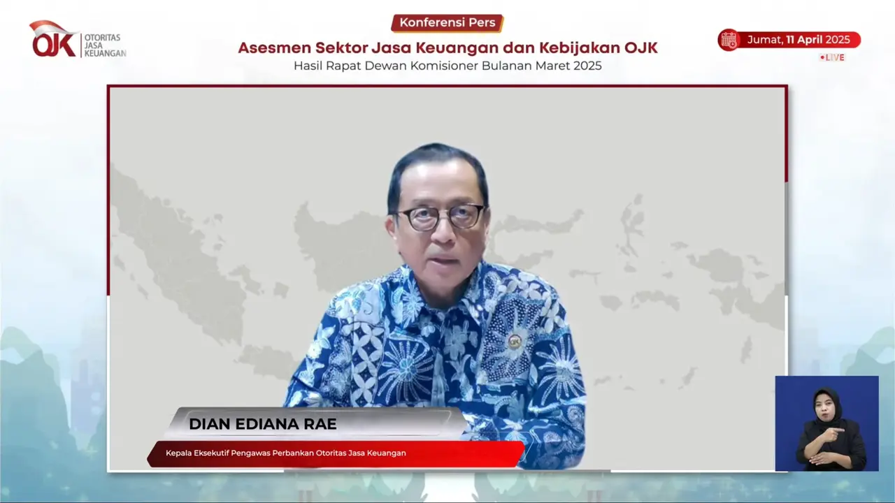 Kepala Eksekutif Pengawas Perbankan OJK, Dian Ediana Rae. (Foto: tangkapan layar/Tira Santia)