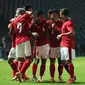 Timnas Indonesia menang 2-1 atas Taiwan pada leg pertama play off kualifikasi Piala Asia 2023 di Stadion Chang Arena Buriram, Thailand, Kamis (7/10/2021) malam. (foto: PSSI)