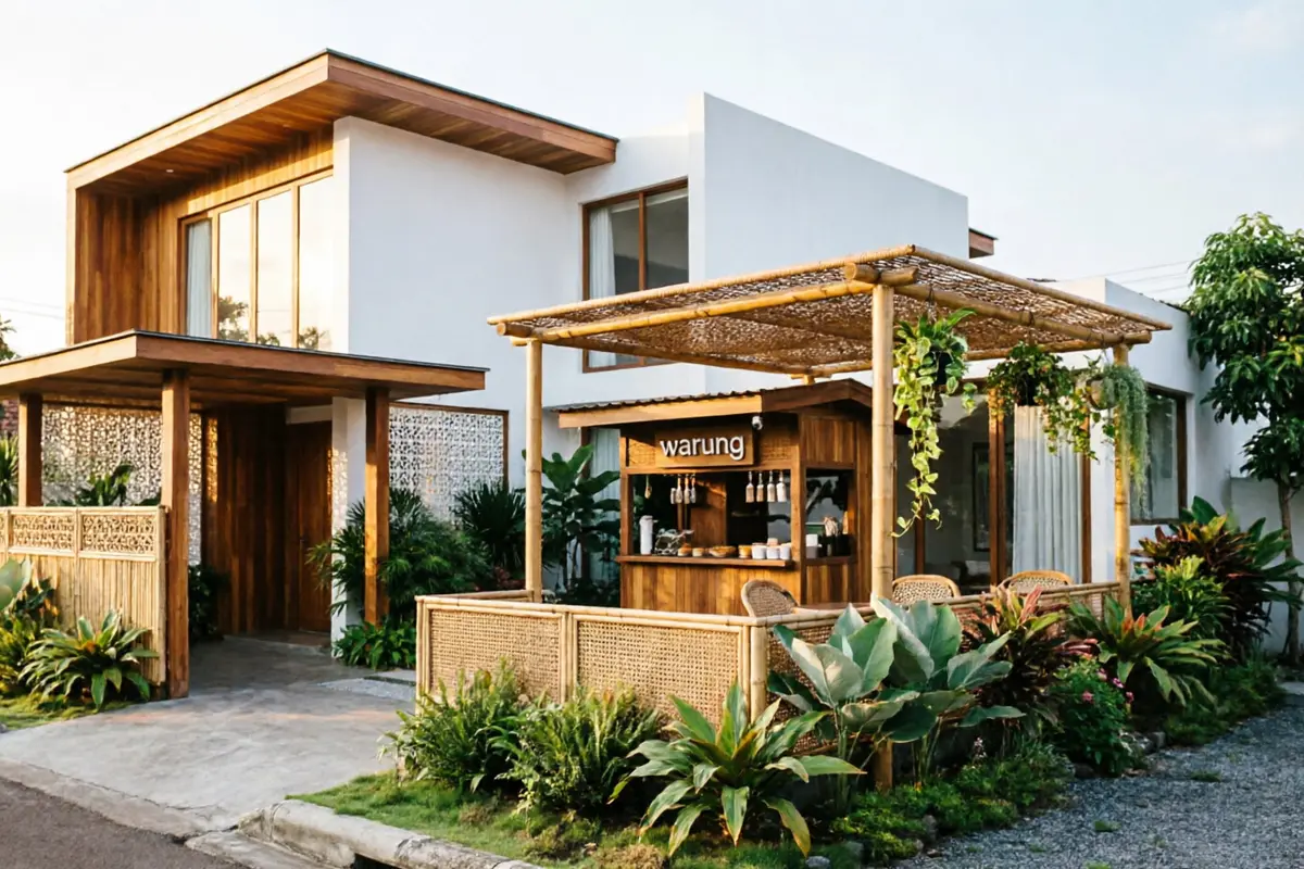 Desain Warung Depan Rumah yang Tetap Menjaga Privasi Penghuni