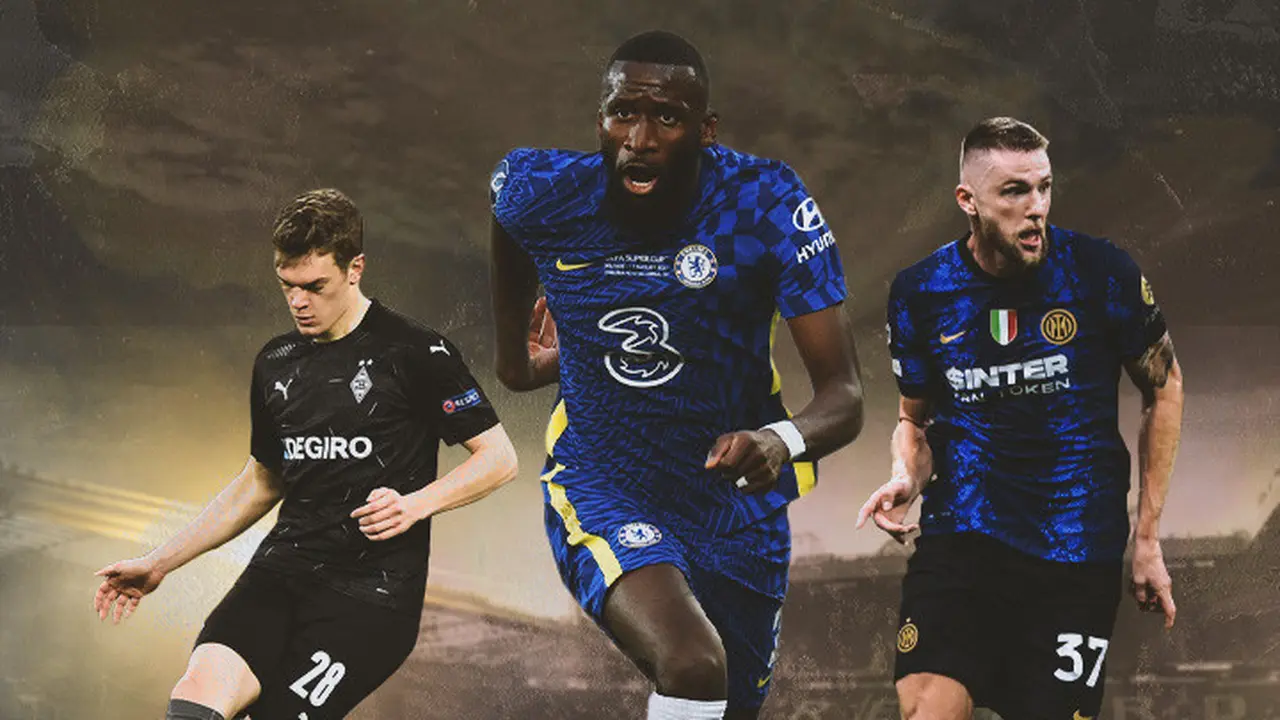 Ilustrasi - Mattias Ginter, Antonio Rudiger, Milan Skriniar