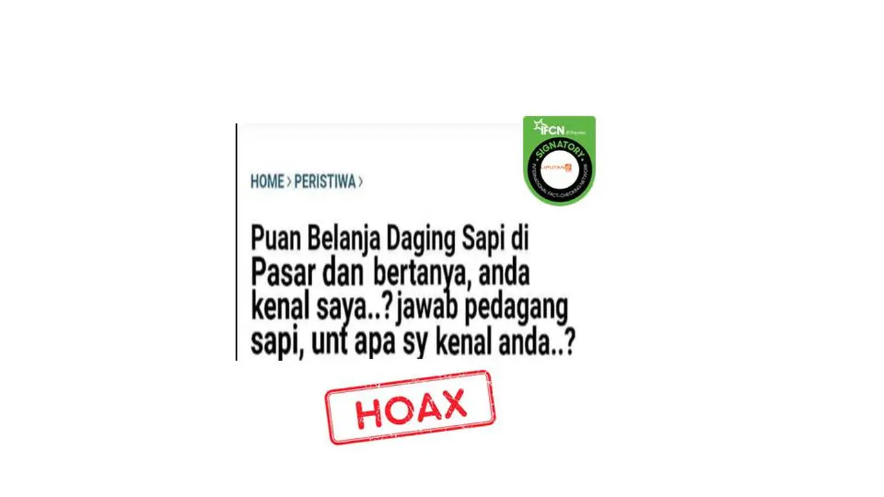 Cek Fakta Puan Maharani