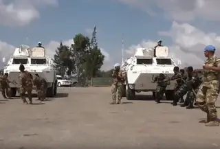 Satgas Indonesian Battalion Kontingen Garuda UNIFIL (United Nation Interim Force In Lebanon) turut memeriahkan Hari Ulang Tahun (HUT) RI ke-73 di markas besar mereka di Lebanon. (screengrab video)