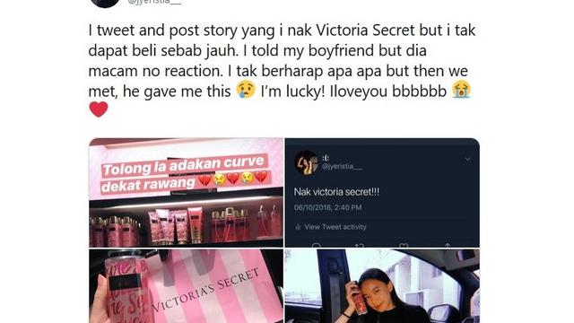 Viral pria hadiahkan make up untuk pacar