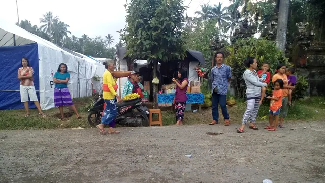 hilangkan jenuh di pengungsian