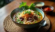 Resep Mie Kuah Daging Sapi Gurih, Kuah Bening Anti Amis