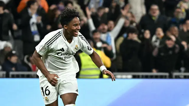 Foto: Selebrasi Emosional Endrick, Real Madrid Melaju ke Perempat Final Copa del Rey