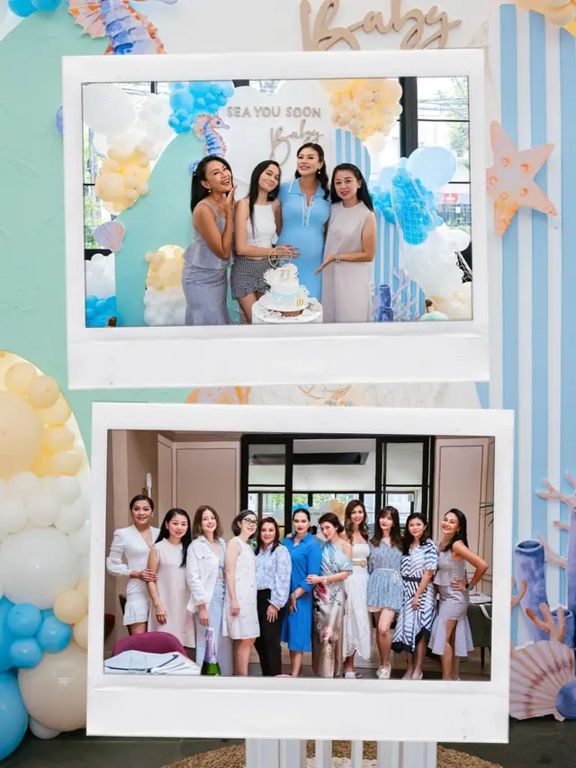 Hamil Anak Pertama di Usia 45 Tahun, Aline Adita Jadi Bumil Glowing di Momen Baby Shower