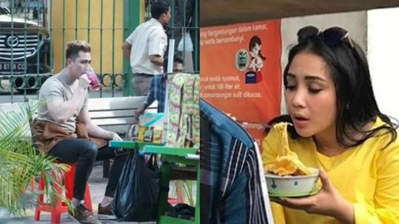 Tak Gengsi, 7 Artis Ini Jajan dan Beli Minuman di Pinggir Jalan