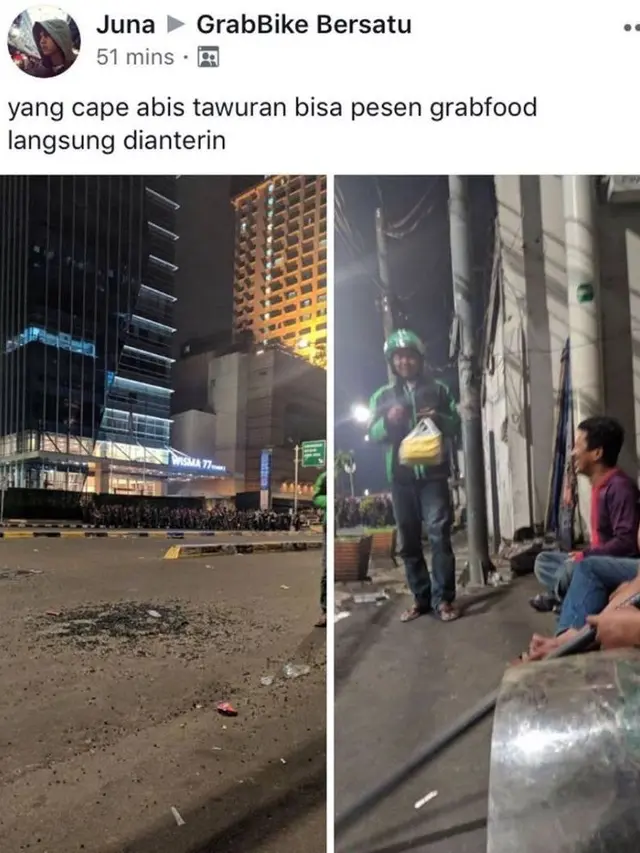 Bikin Kagum, Aksi 4 Driver Ojek Online Layani Order Saat Demo 22 Mei