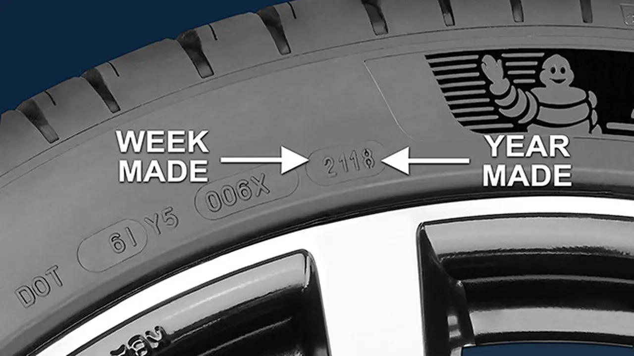 Kode DOT tahun produksi ban. (tyrebuyer)