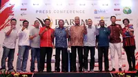 Konferensi pers Djarum Superliga Badminton 2019 di Hotel Indonesia Kempinski, Jakarta Pusat, Kamis (31/1/2019). Superliga Badminton 2019 digelar di Sabuga, Bandung, 18 hingga 24 Februari. (Foto: Humas Djarum)