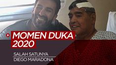 Berita motion grafis 5 momen guka dunia olahraga tahun 2020, salah satunya Diego Maradona.