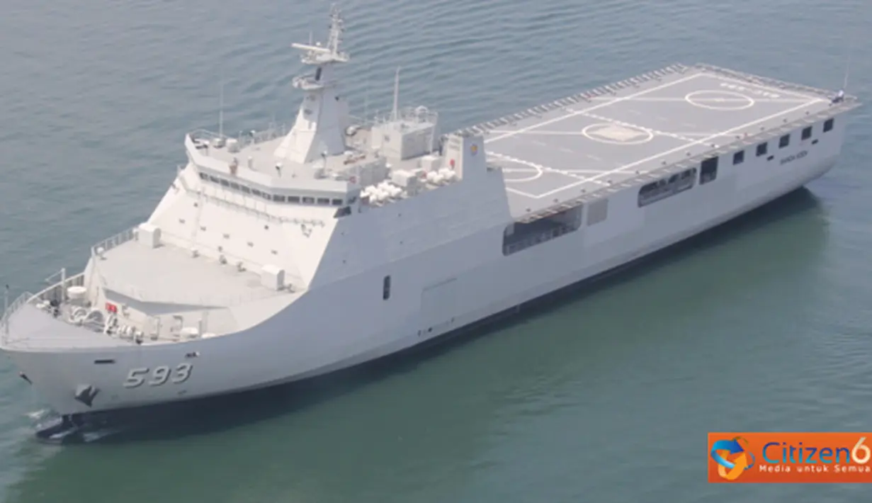 Citizen6, Tanjung Priok: Salah satu kapal perang Kolinlamil, KRI Banda Aceh-593 mengikuti Latihan Bersama (Latma) Cooperation Afloat Readiness And Training (CARAT) 2012 yang akan digelar TNI AL dengan US Navy pada sekitar awal Juni 2012. (Pengirim: Dispen