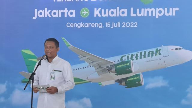 Citilink membuka kembali penerbangan dari Bandara Soekarno Hatta menuju Kuala lumpur, Malaysia. Penerbangan perdana dimulai Jumat (15/7/2022).