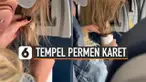 Perbuatan usilnya ini muncul ketika pandangannya ke tv terganggu oleh rambut penumpang lain tersebut.