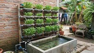 Cara Membuat Aquaponik Vertikal dari Botol Bekas untuk Menanam Kangkung dan Memelihara Ikan