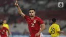 <p>Pemain depan Timnas Indonesia U-23, Jens Raven merayakan golnya ke gawang Brunei Darussalam pada laga Grup A ASEAN U-23 Championship Mandiri Cup 2025 di Stadion Utama Gelora Bung Karno, Jakarta, Selasa (15/7/2025). (Liputan6.com/Helmi Fithriansyah)</p>