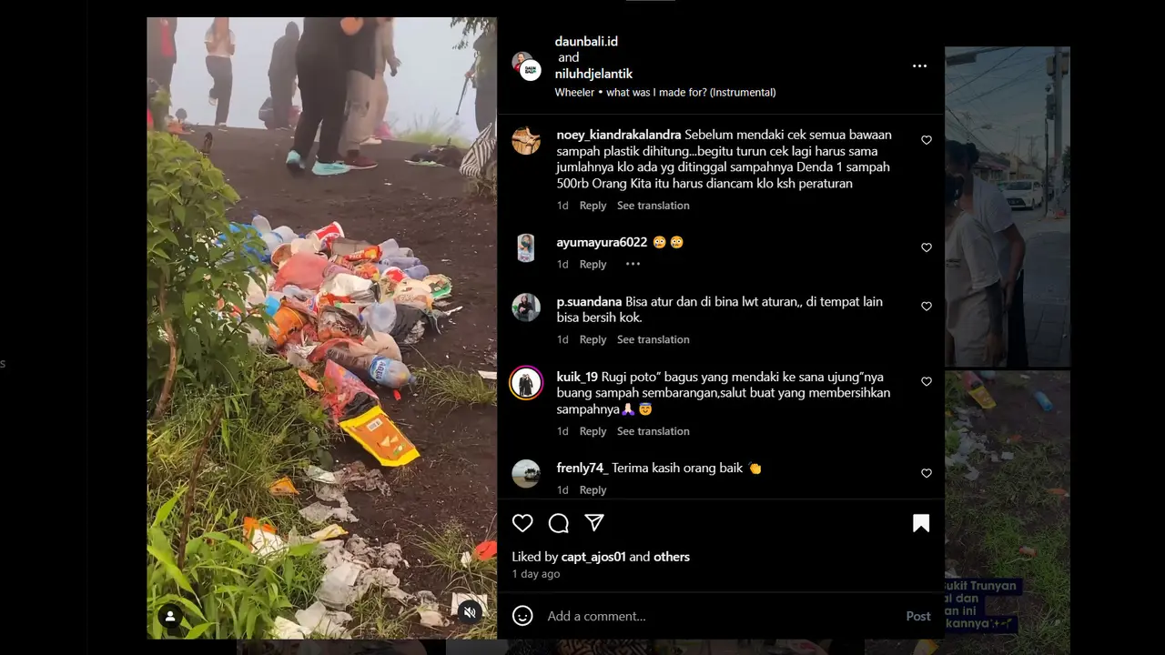 Heboh Sampah Menumpuk di Puncak Trunyan Hill Bali akibat Pendaki Tak Bertanggung Jawab