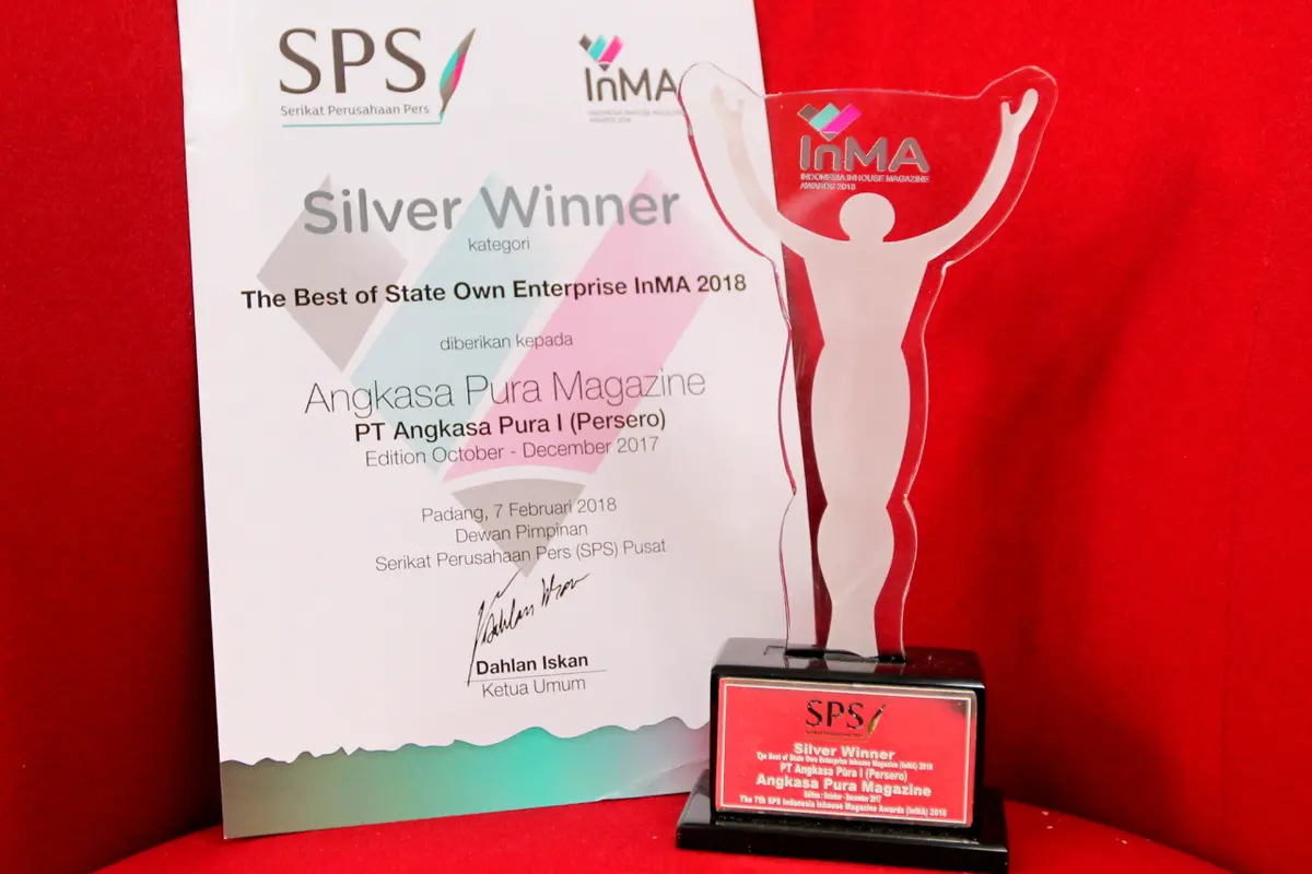 Angkasa Pura Magazine Sabet Gelar Juara Kelimanya di Ajang InMA 2018