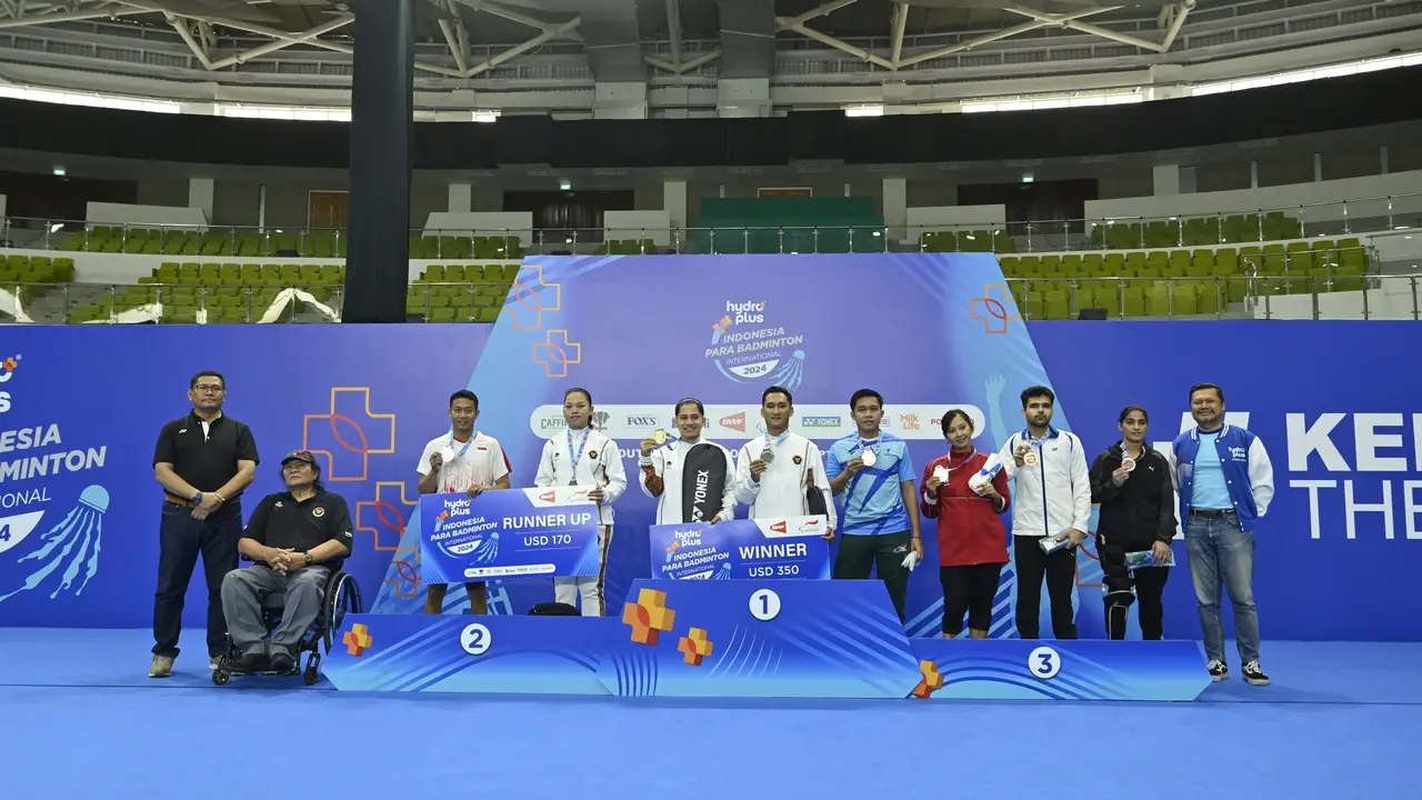Indonesia Juara Umum Para Badminton Internasional 2024 di Solo