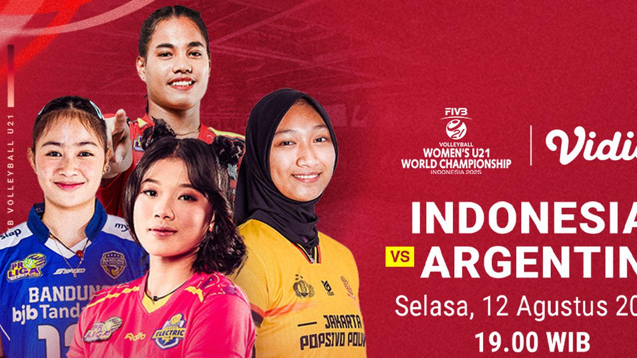 Live Streaming  FIVB Women’s World Championship Indonesia U-21 vs Argentina U-21: Eksklusif di Vidio
