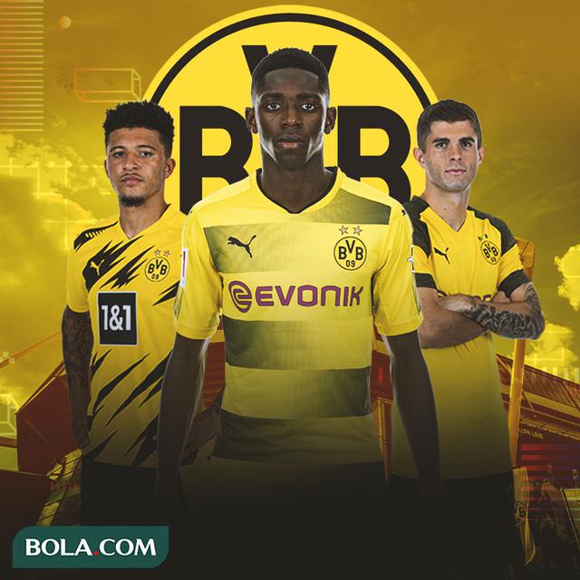 Borussia Dortmund - Jadon Sancho, Ousmane Dembele, Christian Pulisic