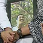 Tampak bingkai foto Muhammad Ridzky Khalid anak pertama Presenter Farhan di TPU Tanah Kusir, Jakarta, Senin (21/12). ). Ridzky menghebuskan nafas terakhirnya akibat penyakit leukimia. (Liputan6.com/Immanuel Antonius)