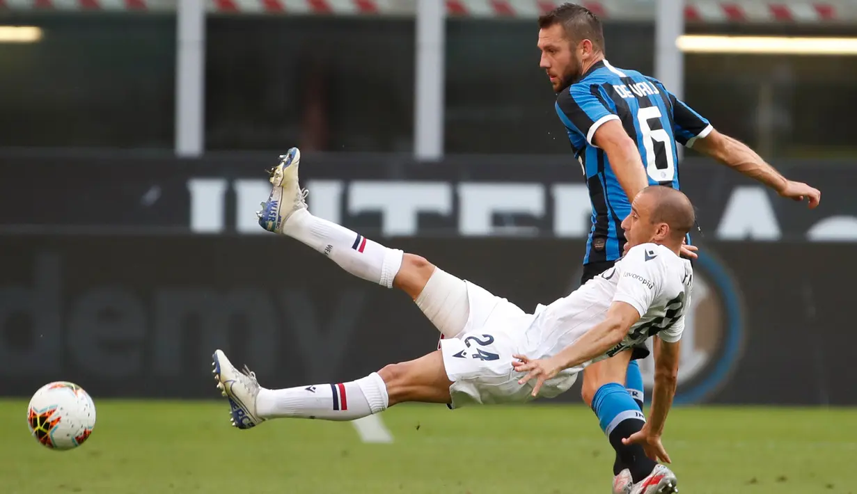 FOTO: Jamu Bologna, Inter Milan Tersungkur di Kandang Sendiri - Foto