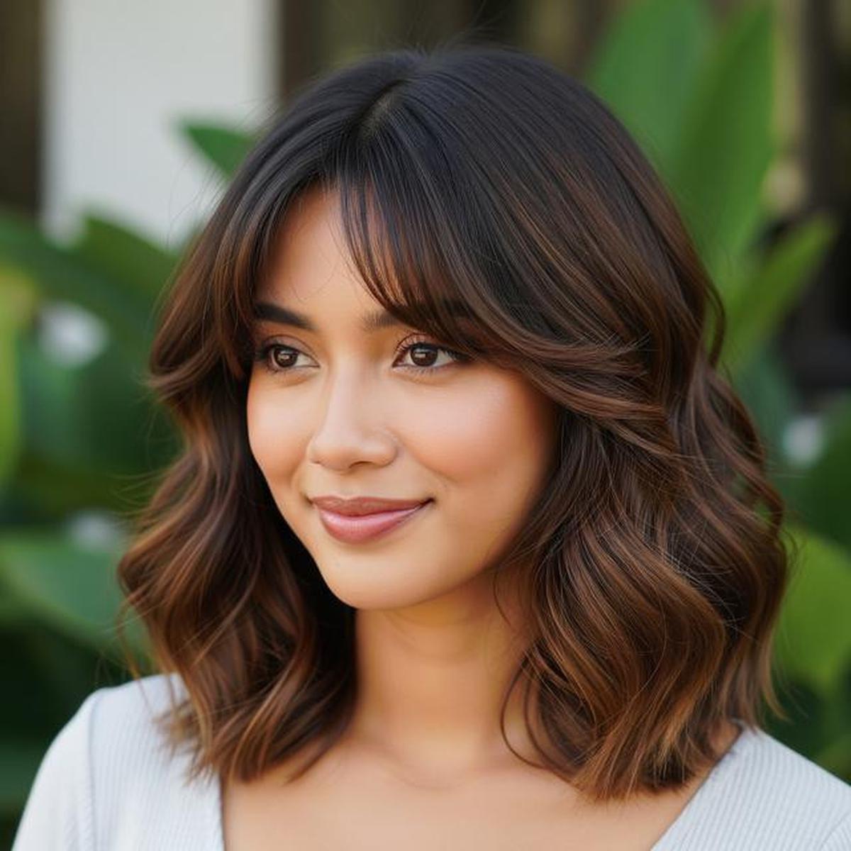 10 Model Rambut Medium dengan Poni Anti Lepek, Tampil Stylish Sepanjang Hari